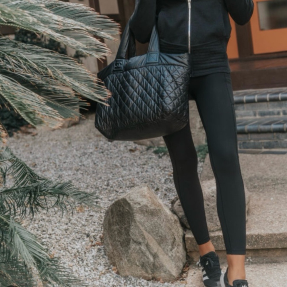 CHANEL Nylon Quilted Large Coco Cocoon Tote Black - Picture 16 of 16